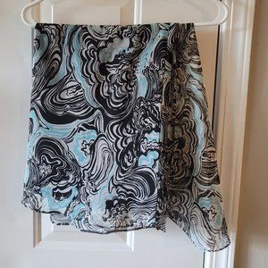 Cato Blue and black Knee length skirt